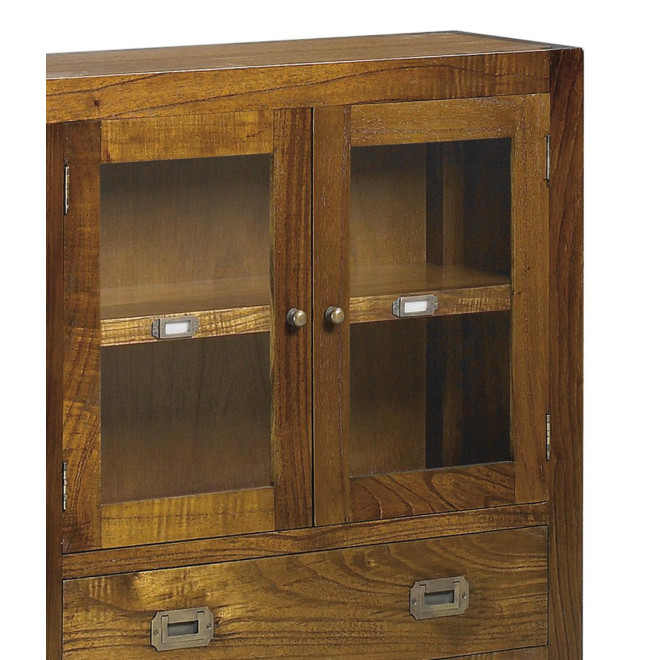 Anrichte 5 Tirois Holz Bronze Braun 107x27x80cm