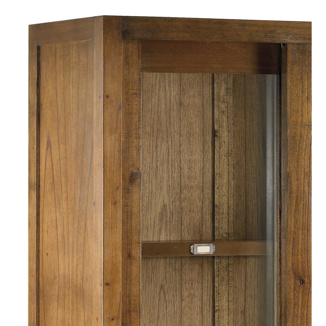Vaisselier 4 Tiroirs Bois Bronze Marron 100x40x190cm