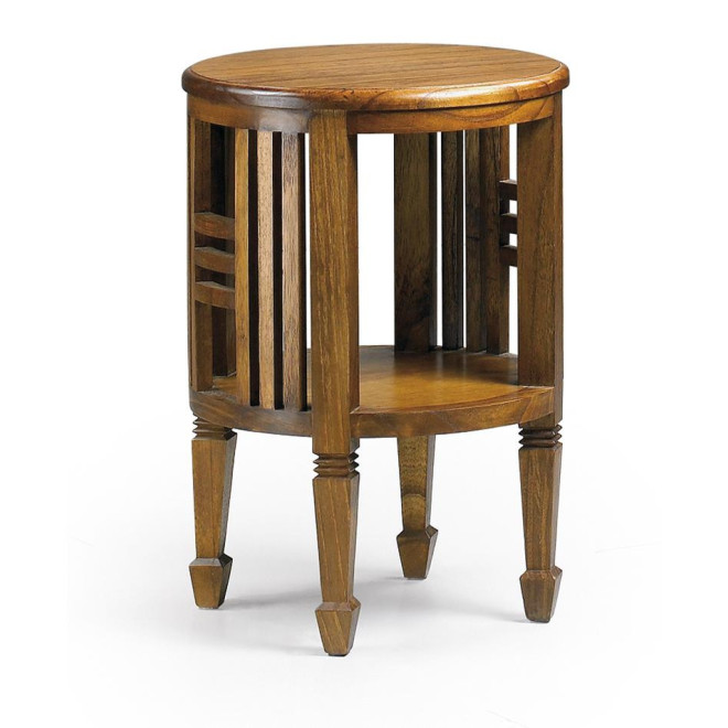 Konsole Rund Holz Braun 45x45x66cm