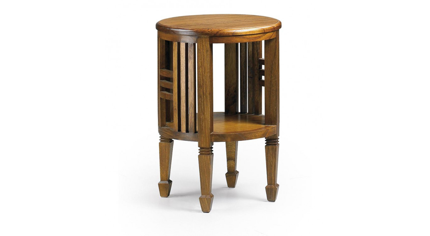 Konsole Rund Holz Braun 45x45x66cm