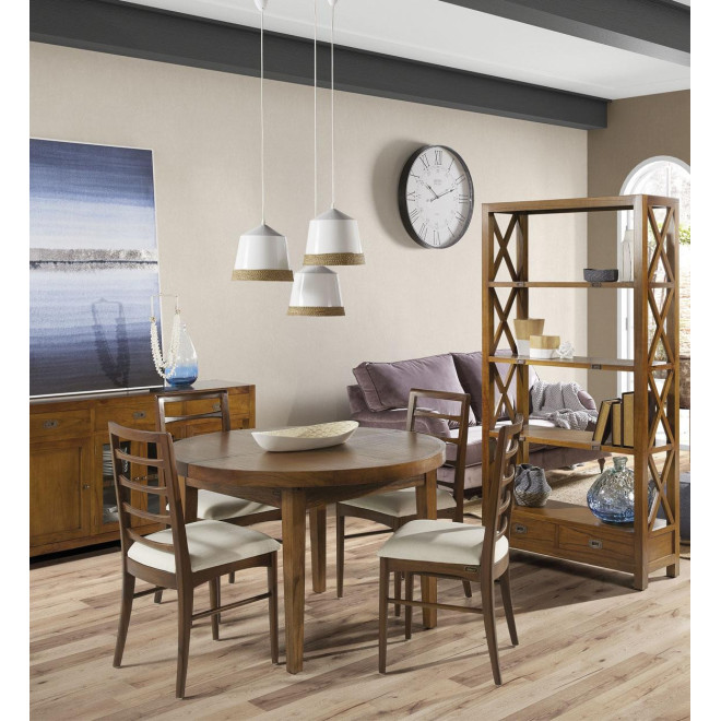 Esstisch Holz Braun 120x120x78cm