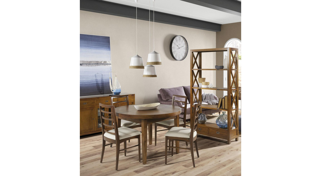 Esstisch Holz Braun 120x120x78cm