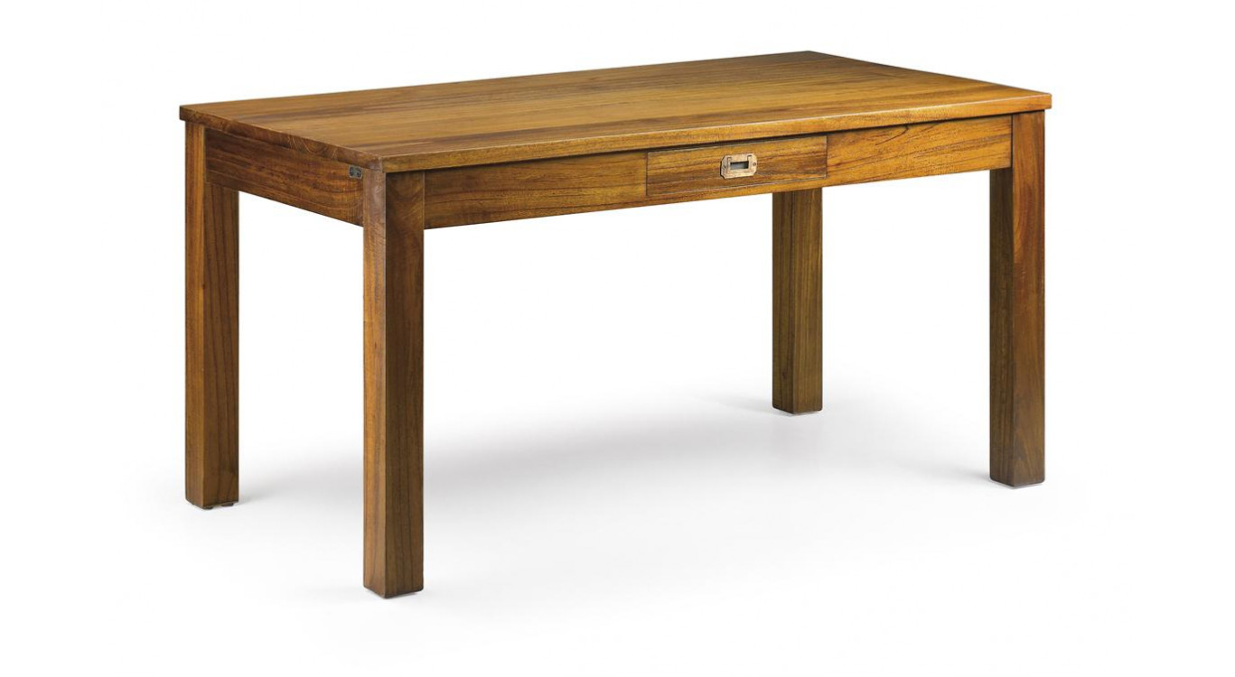 Esstisch 2 Tirois Holz Bronze Braun 150x85x78cm