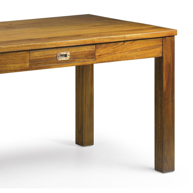 Esstisch 2 Tirois Holz Bronze Braun 150x85x78cm