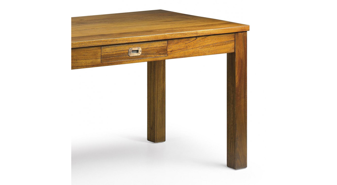 Esstisch 2 Tirois Holz Bronze Braun 150x85x78cm