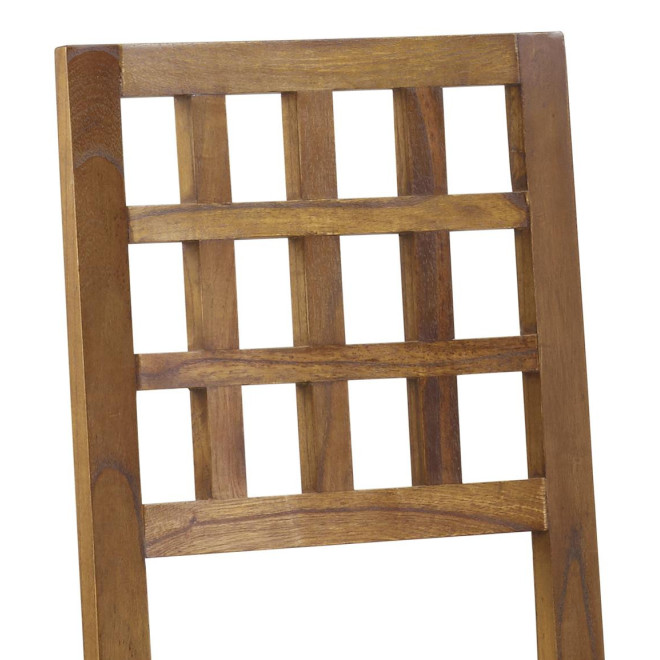 Chaise Bois Marron 45x50x100cm