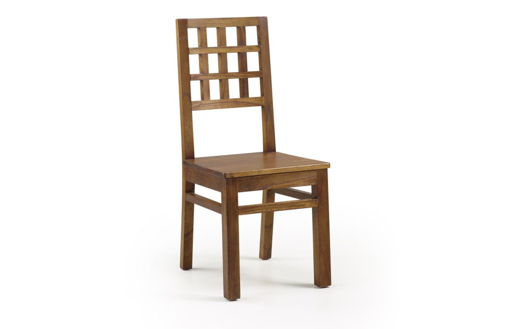 Chaise Bois Marron 45x50x100cm
