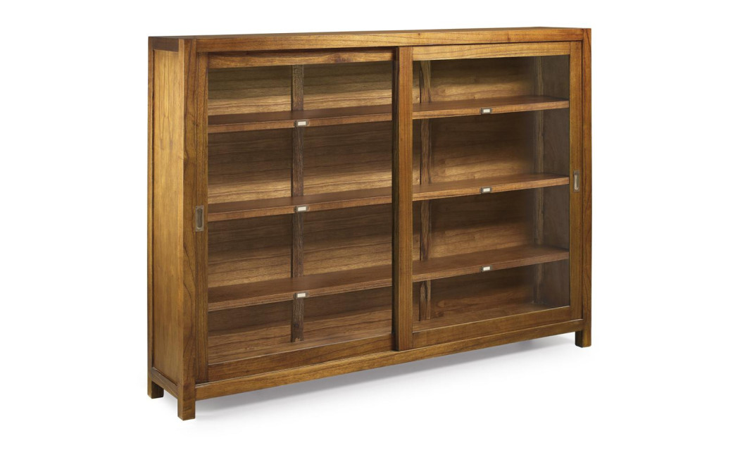 Vaisselier Bois Bronze Marron 180x40x125cm