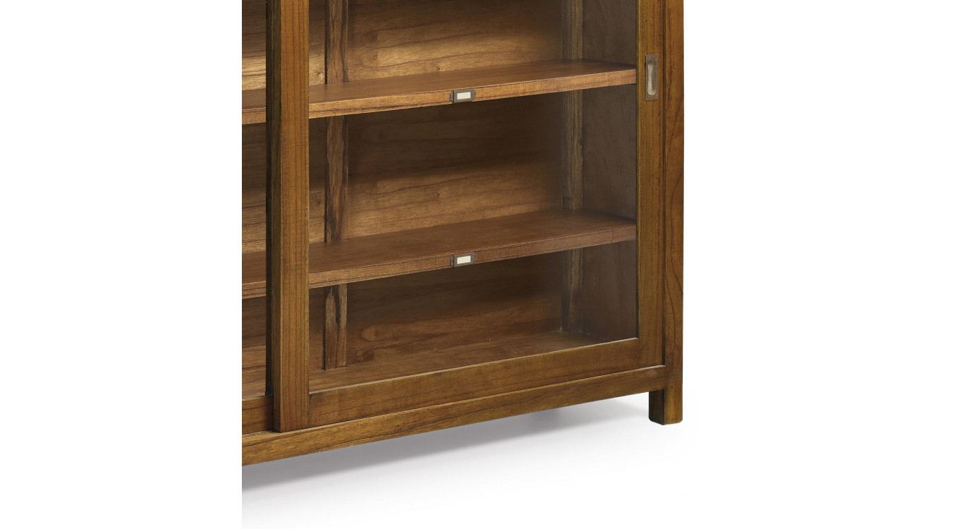 Vaisselier Bois Bronze Marron 180x40x125cm