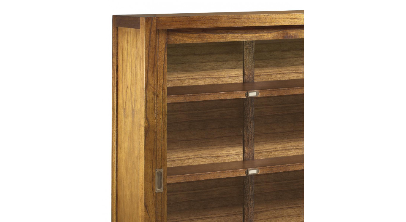 Vaisselier Bois Bronze Marron 180x40x125cm