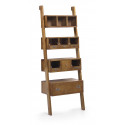 Shelf 2 Drawers Wood Bronze Brown 66x38x190cm