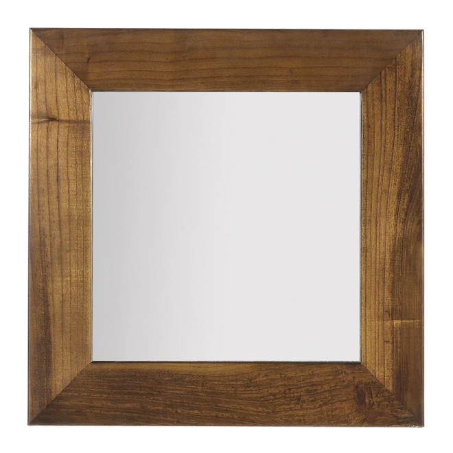 Miroir Bois Marron 80x3x80cm