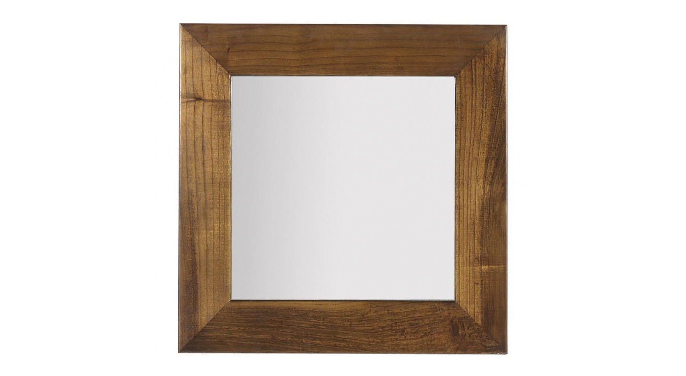 Miroir Bois Marron 80x3x80cm