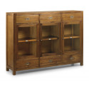 Credenza 6 cassetti Legno Bronzo Marrone 160x40x116cm