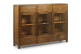 Brown Bronze Wood 6 Drawer Sideboard 160x40x116cm