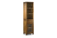 Libreria 1 cassetto in legno bronzo marrone 50x40x190cm