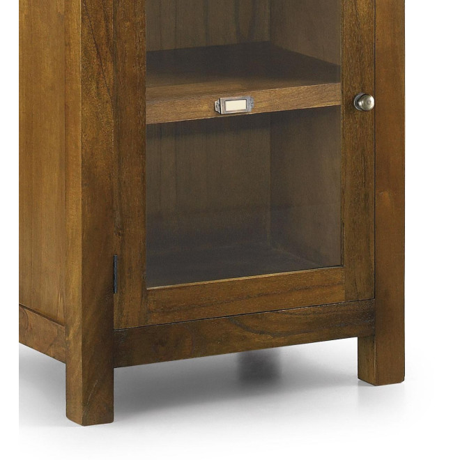 Bibliothèque 1 Tiroir Bois Bronze Marron 50x40x190cm