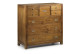 Kommode mit 8 Schubladen Holz Bronze Braun 100x45x100cm