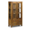 Cassettiera a 3 cassetti in legno marrone bronzo 70x35x135cm
