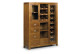 Flaschenaufbewahrungsmöbel 7 Schubladen Holz Bronze Braun 120x40x155cm