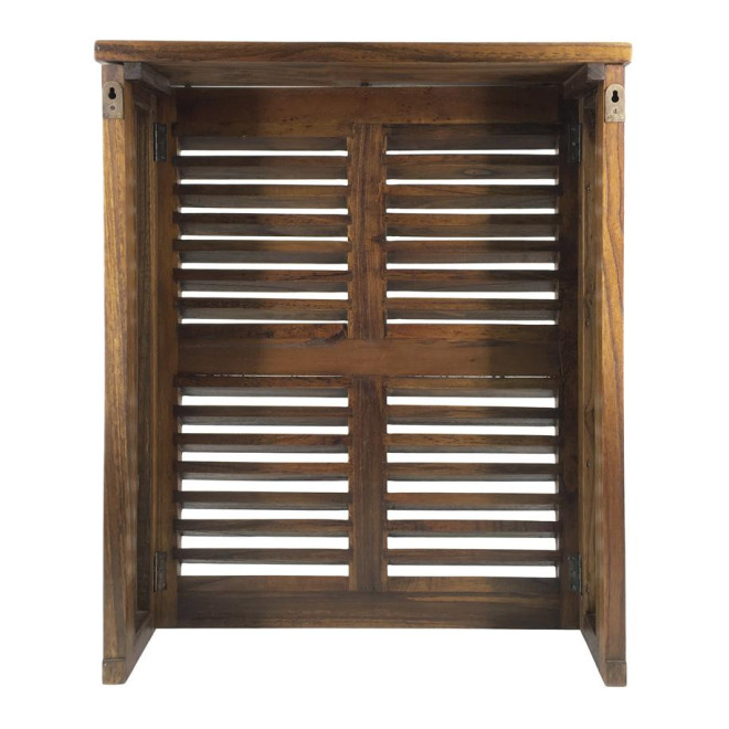 Cache-Radiateur Bois Marron 60x17x75cm