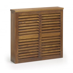 Cache-Radiateur Bois Marron 80x17x75cm
