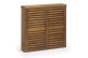 Copriradiatore in legno marrone 80x17x75cm