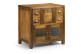 Meuble De Rangement 4 Tiroirs Bois Bronze Marron 75x50x75cm