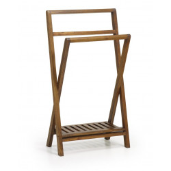 Porte-Serviettes Bois Marron 60x30x95cm
