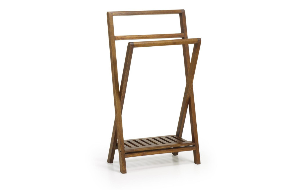 Porte-Serviettes Bois Marron 60x30x95cm