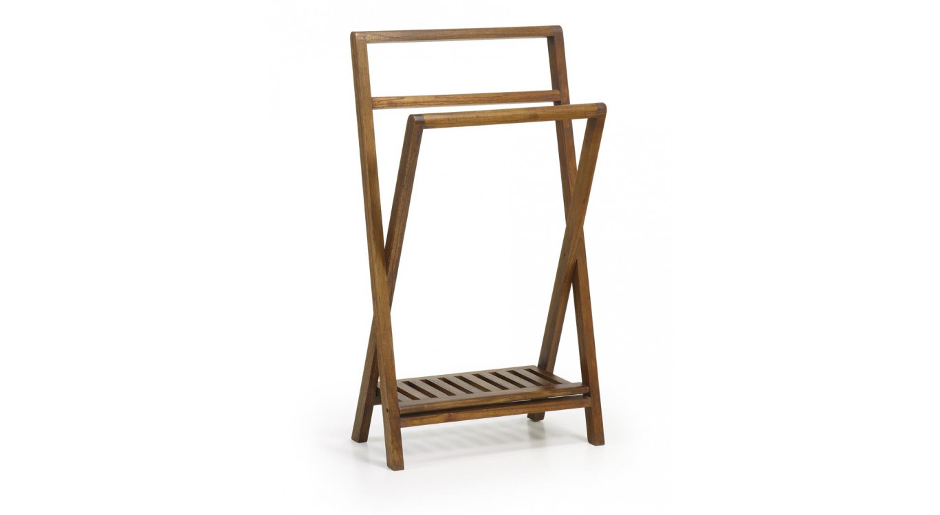 Porte-Serviettes Bois Marron 60x30x95cm