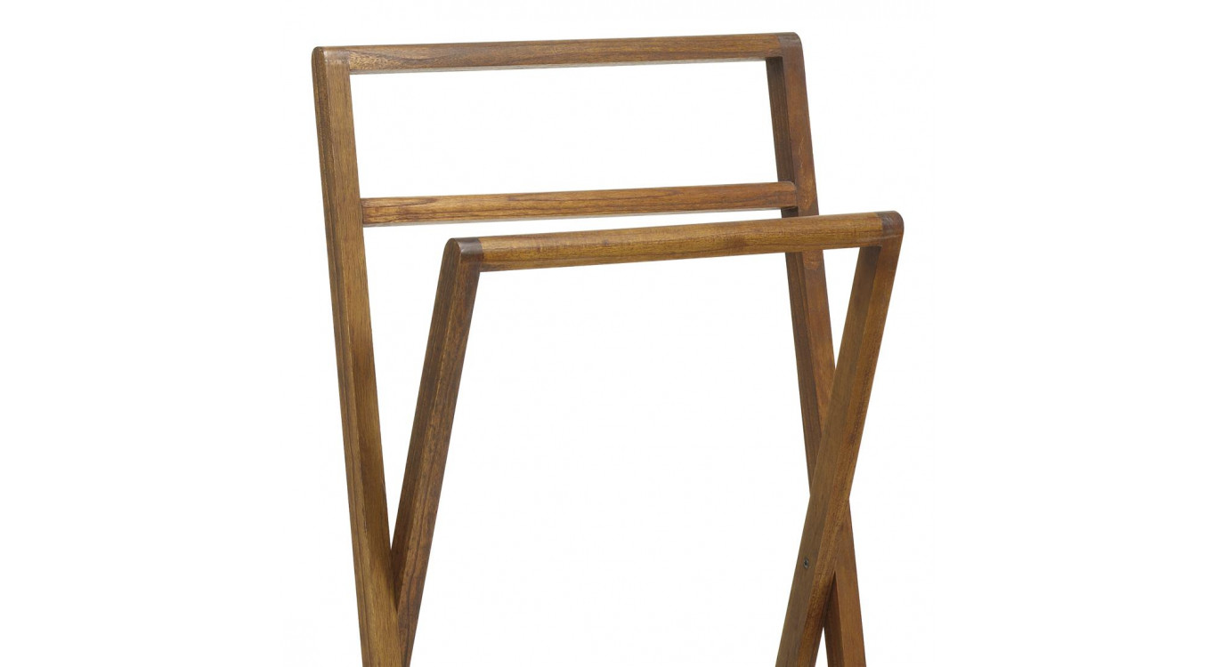 Porte-Serviettes Bois Marron 60x30x95cm