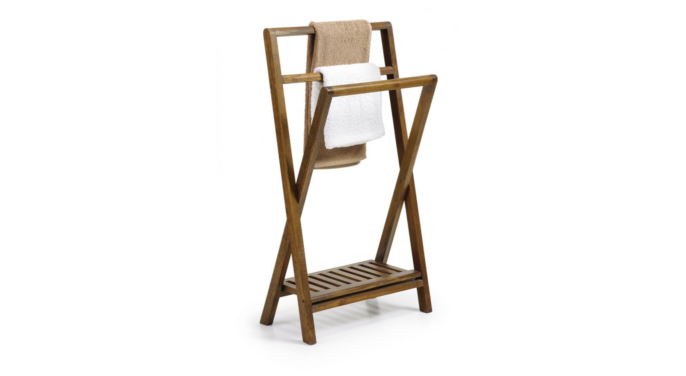 Porte-Serviettes Bois Marron 60x30x95cm