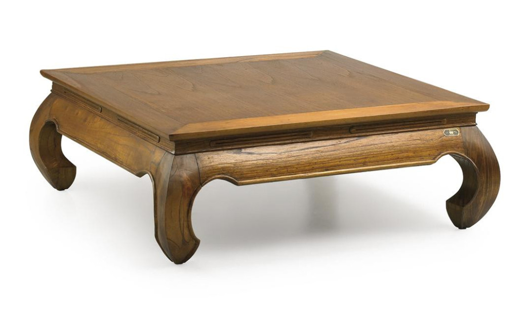 Table Basse Bois Marron 100x100x40cm