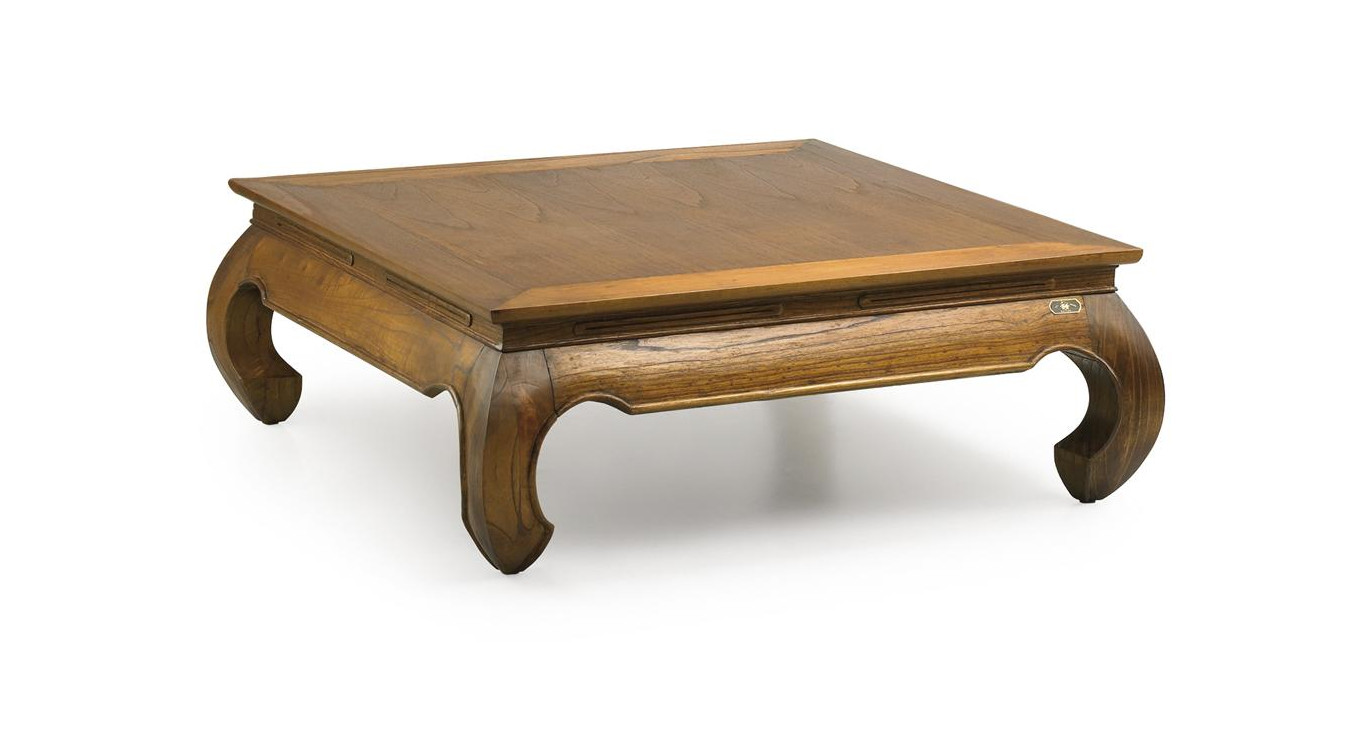 Table Basse Bois Marron 100x100x40cm