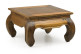 Niedriger Holztisch Braun 60x60x40cm