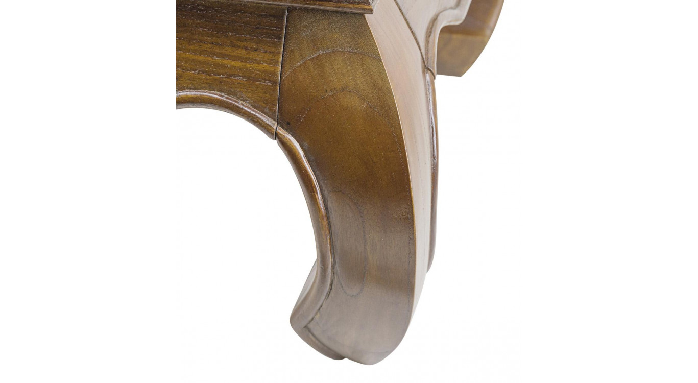 Niedriger Holztisch Braun 60x60x40cm