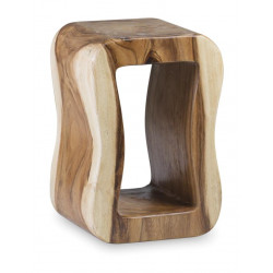 Tabouret Bois Marron 35x30x45cm