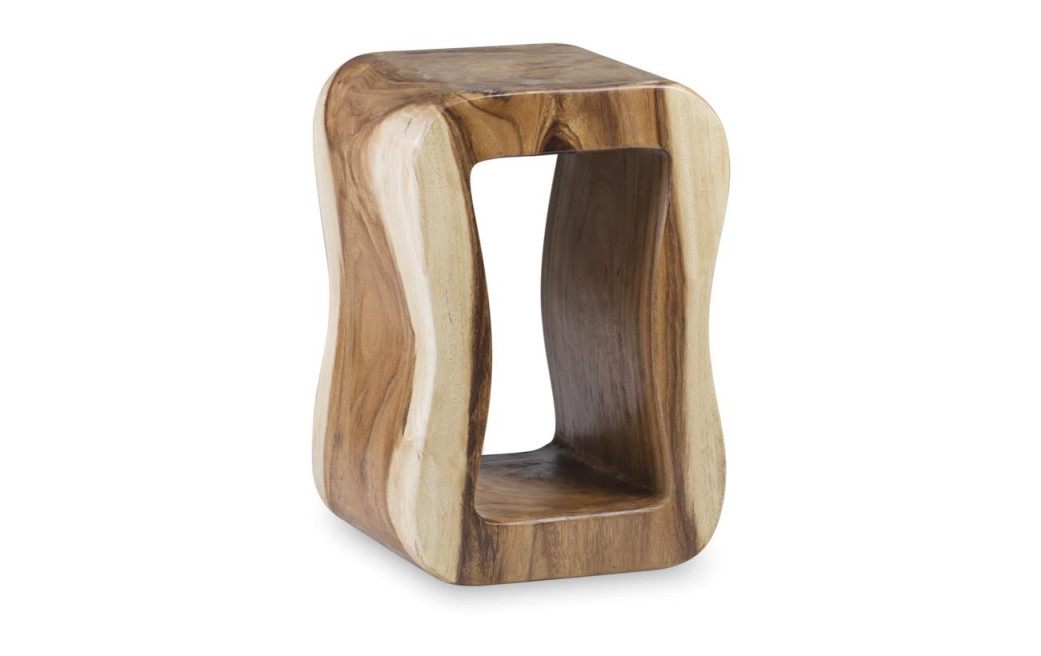 Tabouret Bois Marron 35x30x45cm