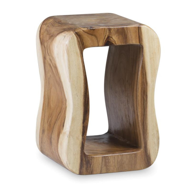 Tabouret Bois Marron 35x30x45cm