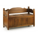 Panca di legno marrone 110x45x70cm