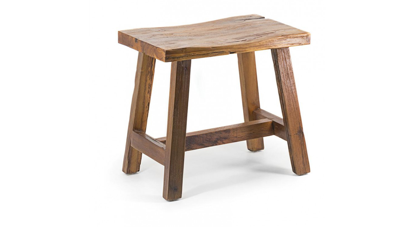 Hocker Holz Braun 52x32x48cm
