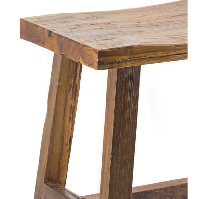 Hocker Holz Braun 52x32x48cm