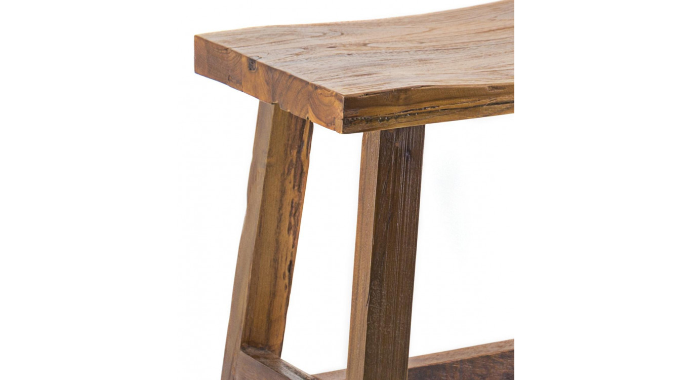 Hocker Holz Braun 52x32x48cm