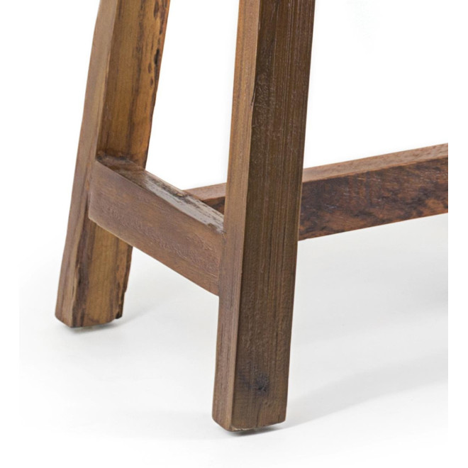 Tabouret Bois Marron 52x32x48cm