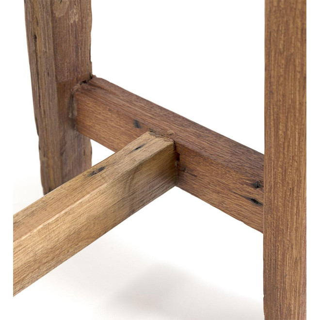 Tabouret Bois Marron 52x32x48cm