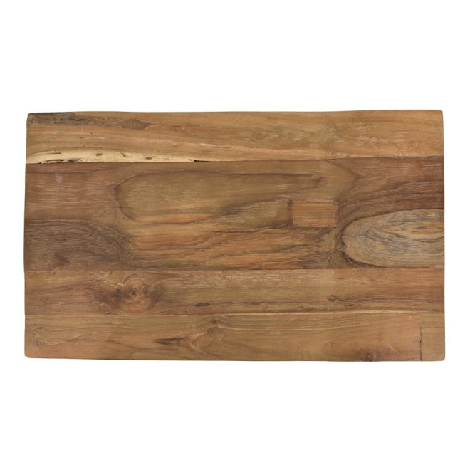 Tabouret Bois Marron 52x32x48cm
