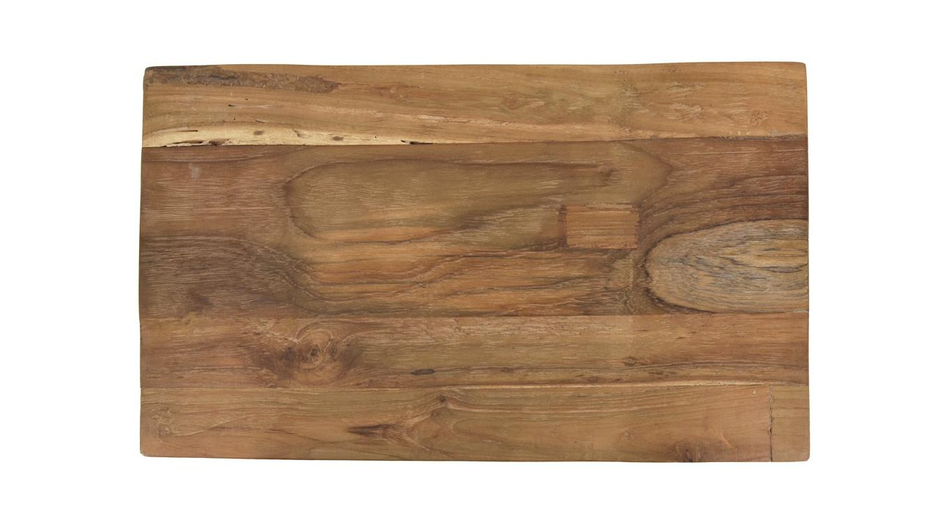 Tabouret Bois Marron 52x32x48cm