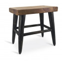 Sgabello in legno marrone 45x27x45cm