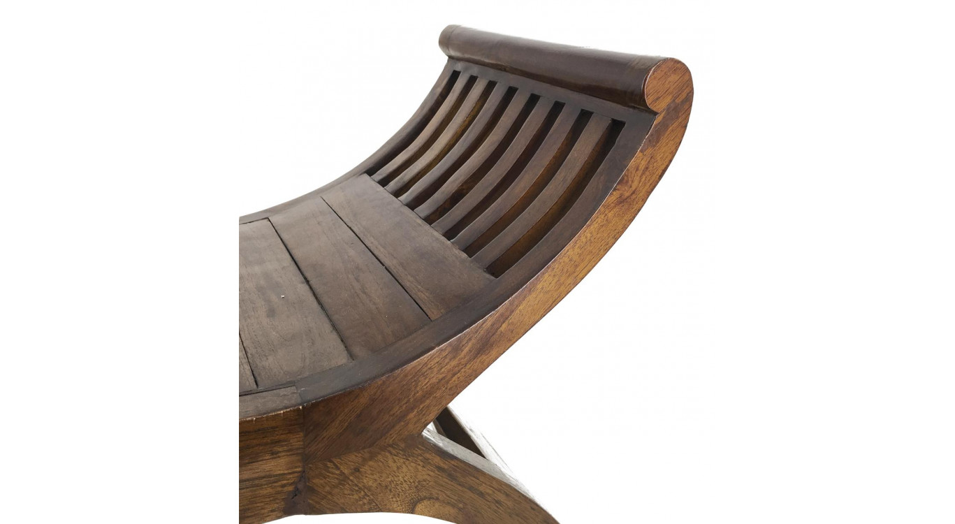 Bank 1 Platz Holz Braun 62x35x59cm